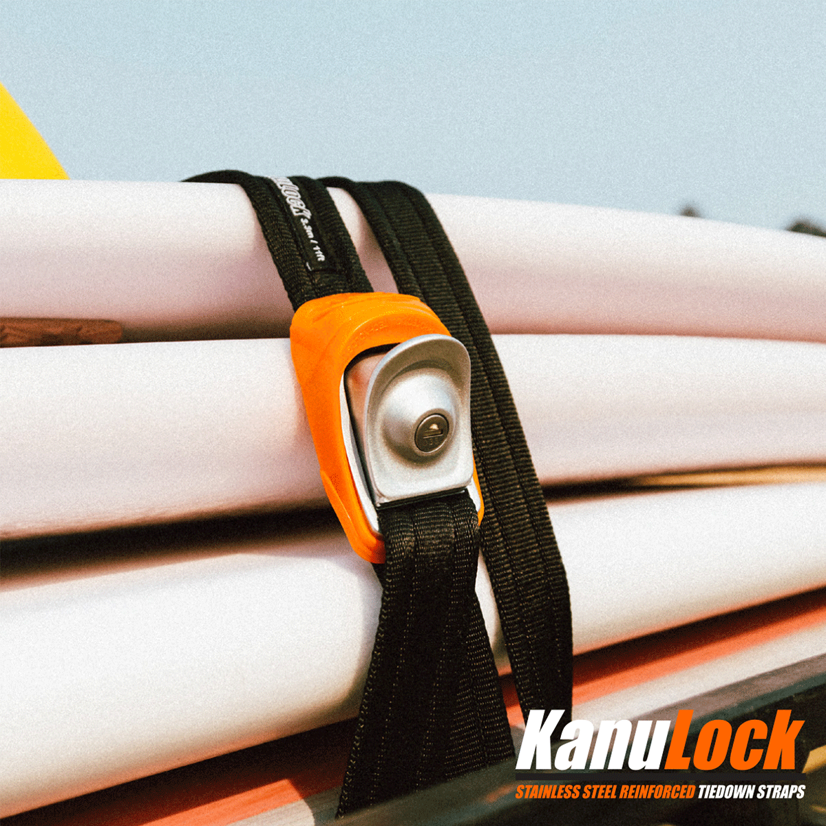 Kanu_Lock_Surfboard_Tie_Downs_Orange - Jungle Surf Store - Bali Indonesia