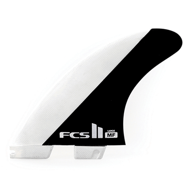 FCS II Mick Fanning Large Black White  Thruster Fins Grom - Jungle Surf Store - Bali - Indonesia