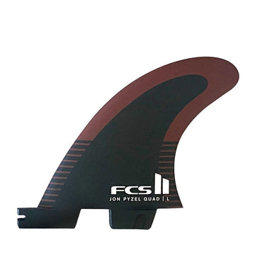 FCS II Pyzel Pc Quad Rear Fins Black/Shiraz - Jungle Surf Store - Bali - Indonesia
