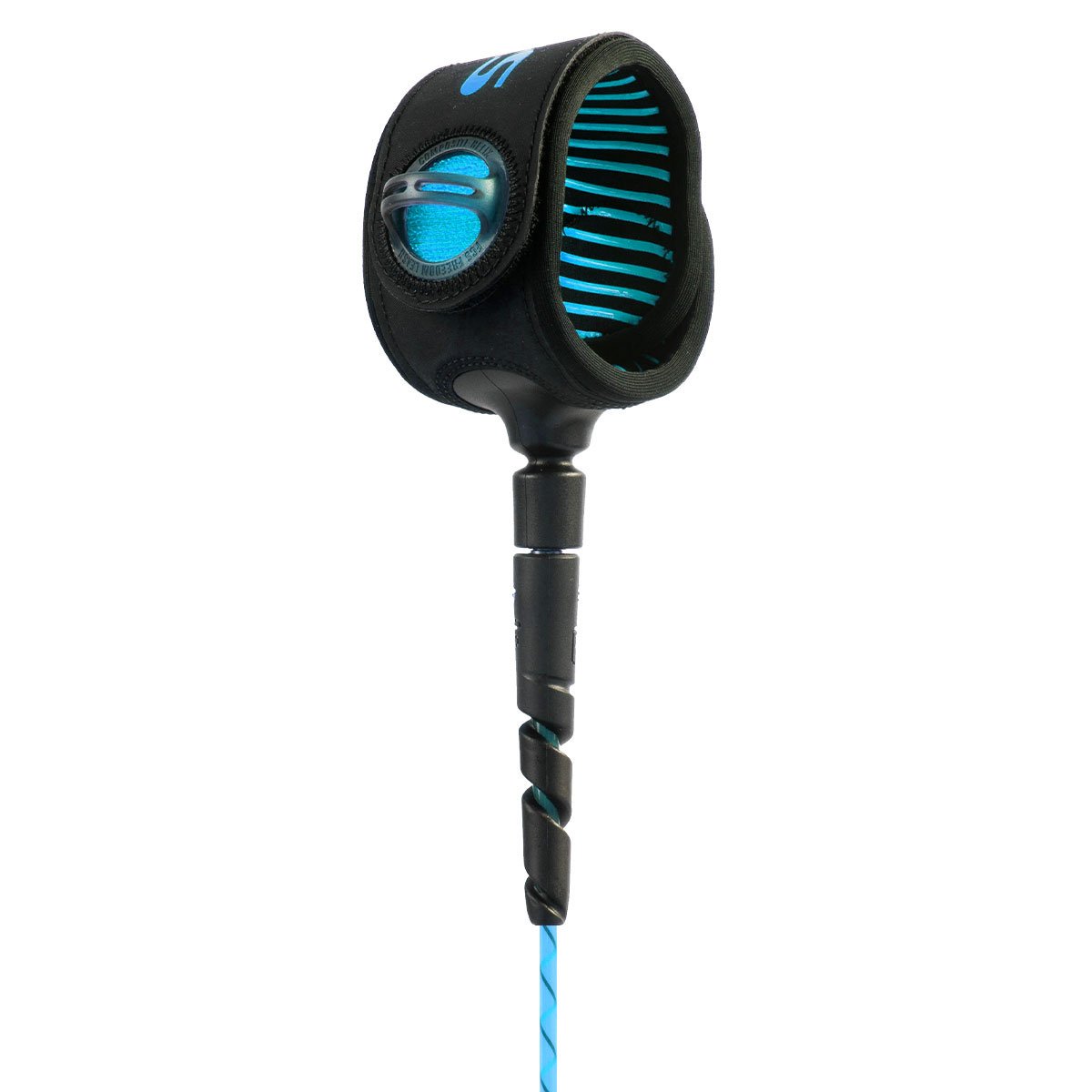 FCS Freedom Helix Leash - Comp 6 Ft Blue - Jungle Surf Store - Indonesia