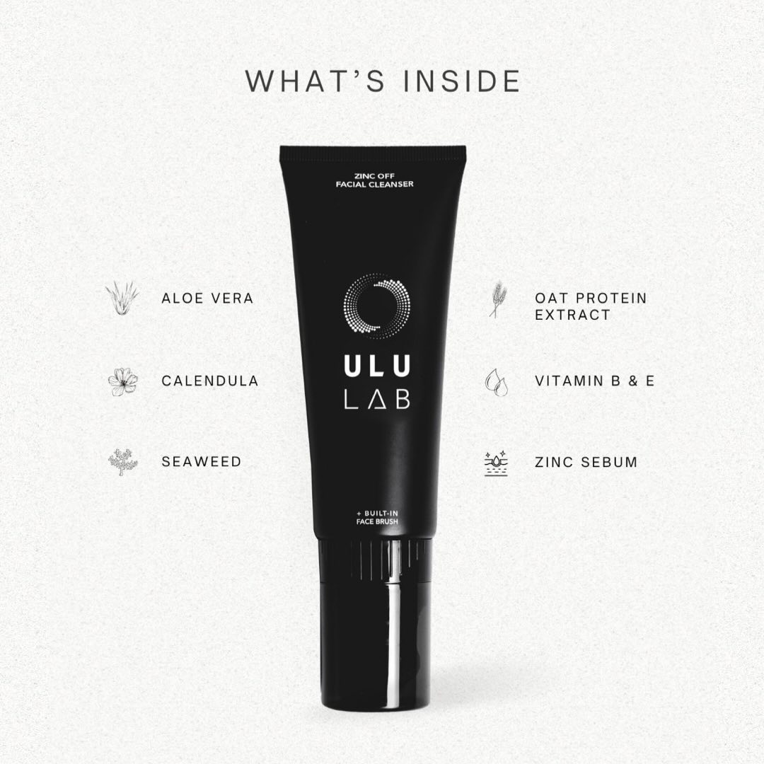 ULU LAB Zinc Off Facial Cleanser - 100 ml