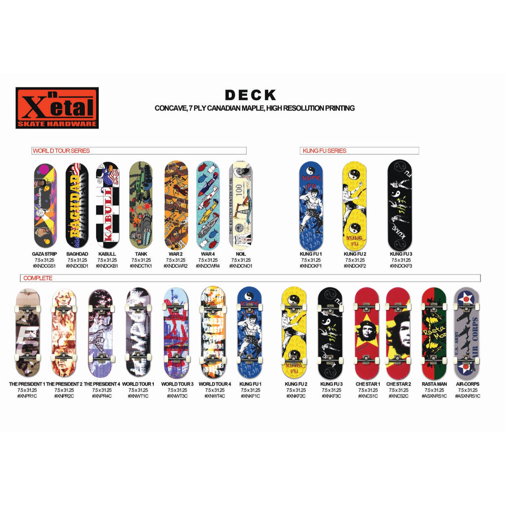 X-Netal War Series Skateboard Deck – view 2