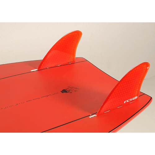 FCS FK-1 PC Fish Twin Keel Fin Set Red - Jungle Surf Store - Bali Indonesia