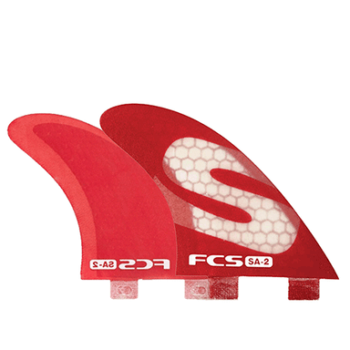 FCS SA PC Red Quad Fin Set - Jungle Surf Store - Bali Indonesia