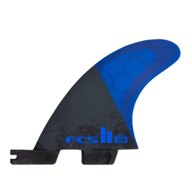 FCS II Black Yellow Logo Al Merrick PC Tri-Quad Fins Medium - Jungle Surf Store - Bali - Indonesia