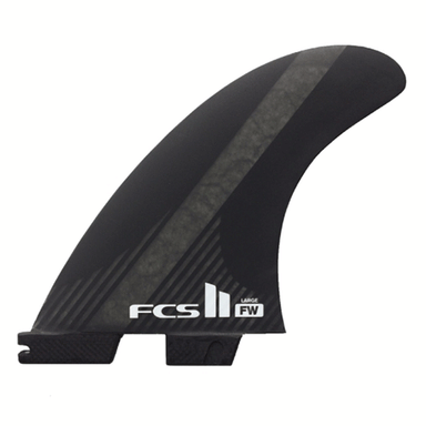 FCS II White Black Fire Wire PC Carbon Thruster Fins - Jungle Surf Store - Bali Indonesia