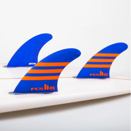 FCS II Julian Wilson AirCore Limited Edition colour Thruster Fins - Jungle Surf Store - Bali Indonesia