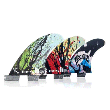 FCS II MB PC Graphic Thruster Fin Set Small - Jungle Surf Store - Bali Indonesia