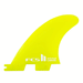 FCS II Acid Yellow Carver Neo Glass Large Tri-Quad Fins In Surfboard - Jungle Surf Store - Bali Indonesia