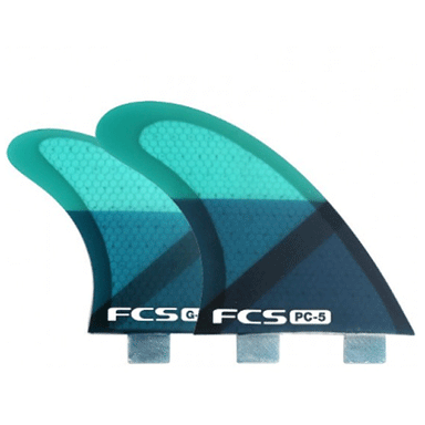 FCS PC-5 Blue Slice Triquad Set Fins - Jungle Surf Store - Bali Indonesia