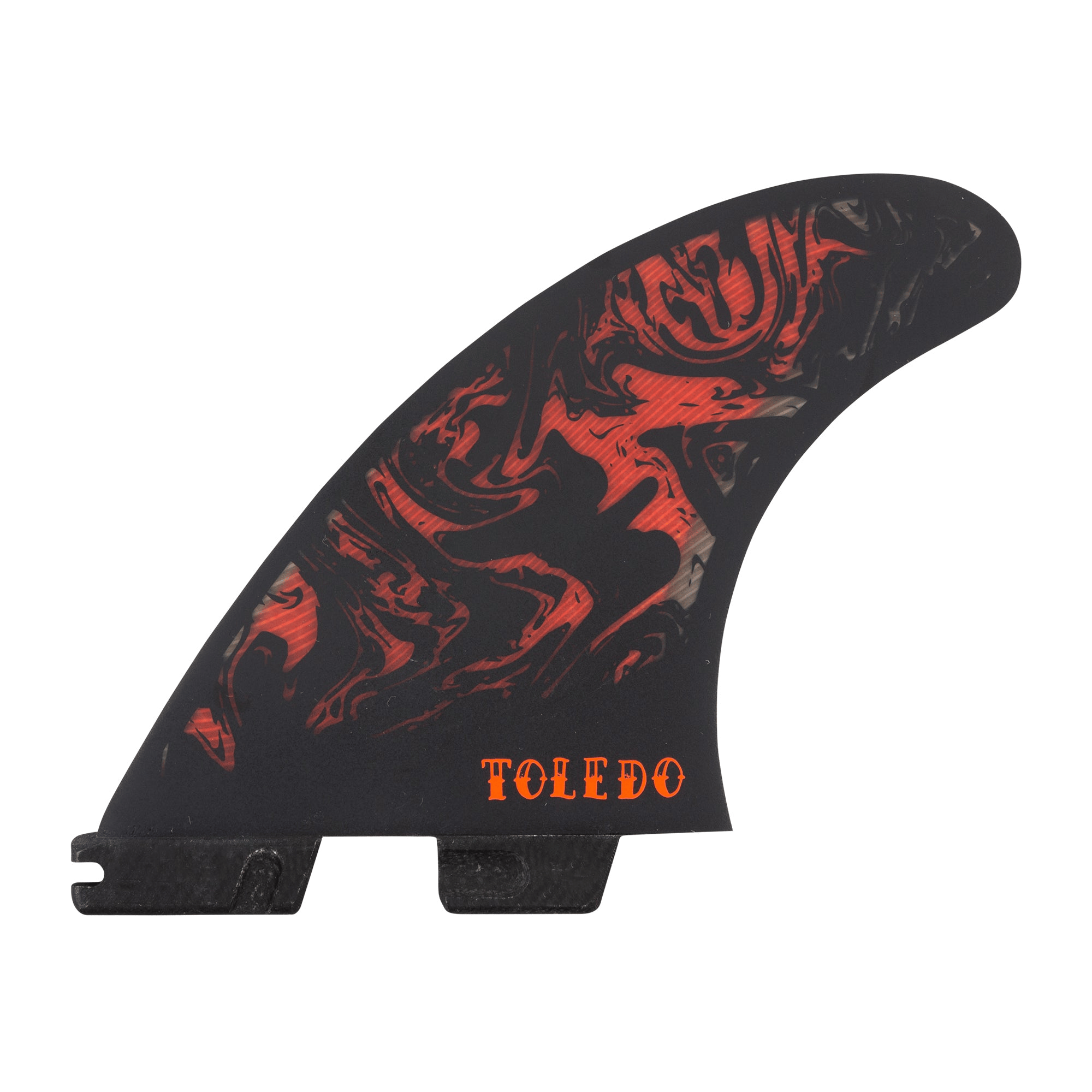FCS II Filipe Toledo Thruster Fins Black Red - Jungle Surf Store - Bali - Indonesia