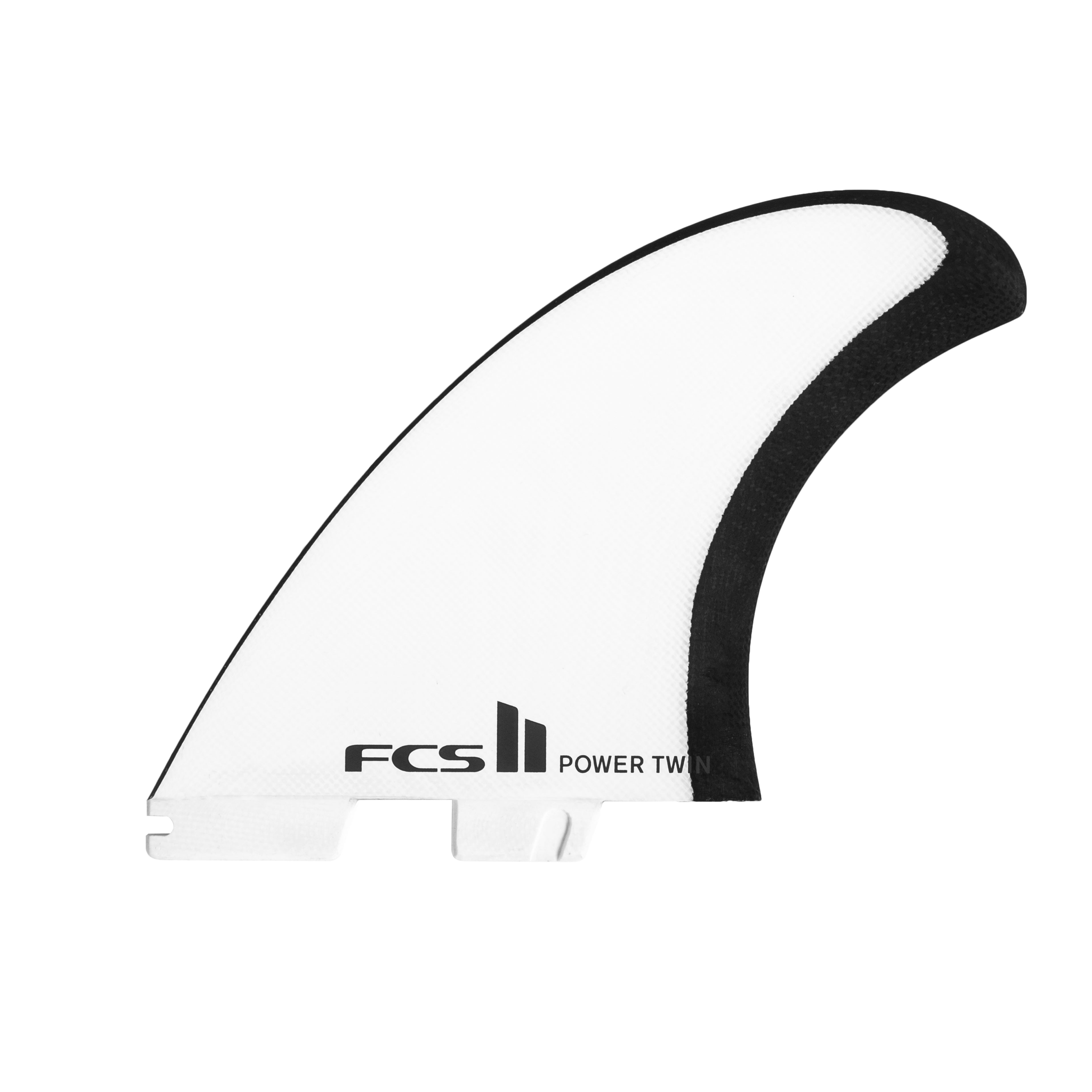 FCS II JS Power Twin FinsWhite Black - Jungle Surf Store - Bali - Indonesia