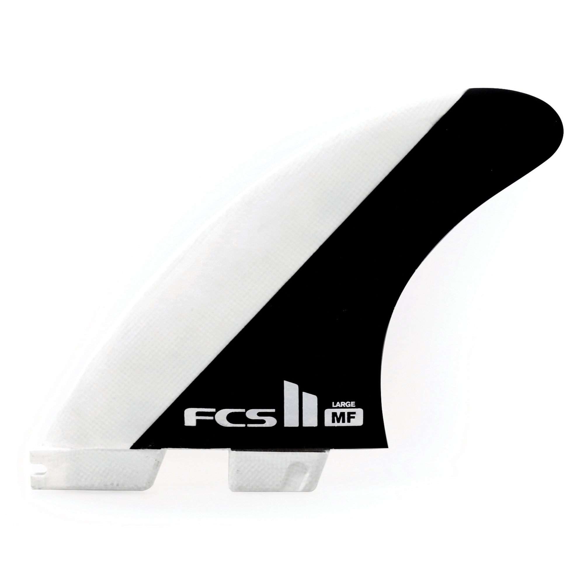 FCS II Mick Fanning Large Black White  Thruster Fins - Jungle Surf Store - Bali - Indonesia
