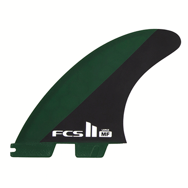 FCS II Mick Fanning Large Black Olive Thruster Fins - Jungle Surf Store - Bali - Indonesia