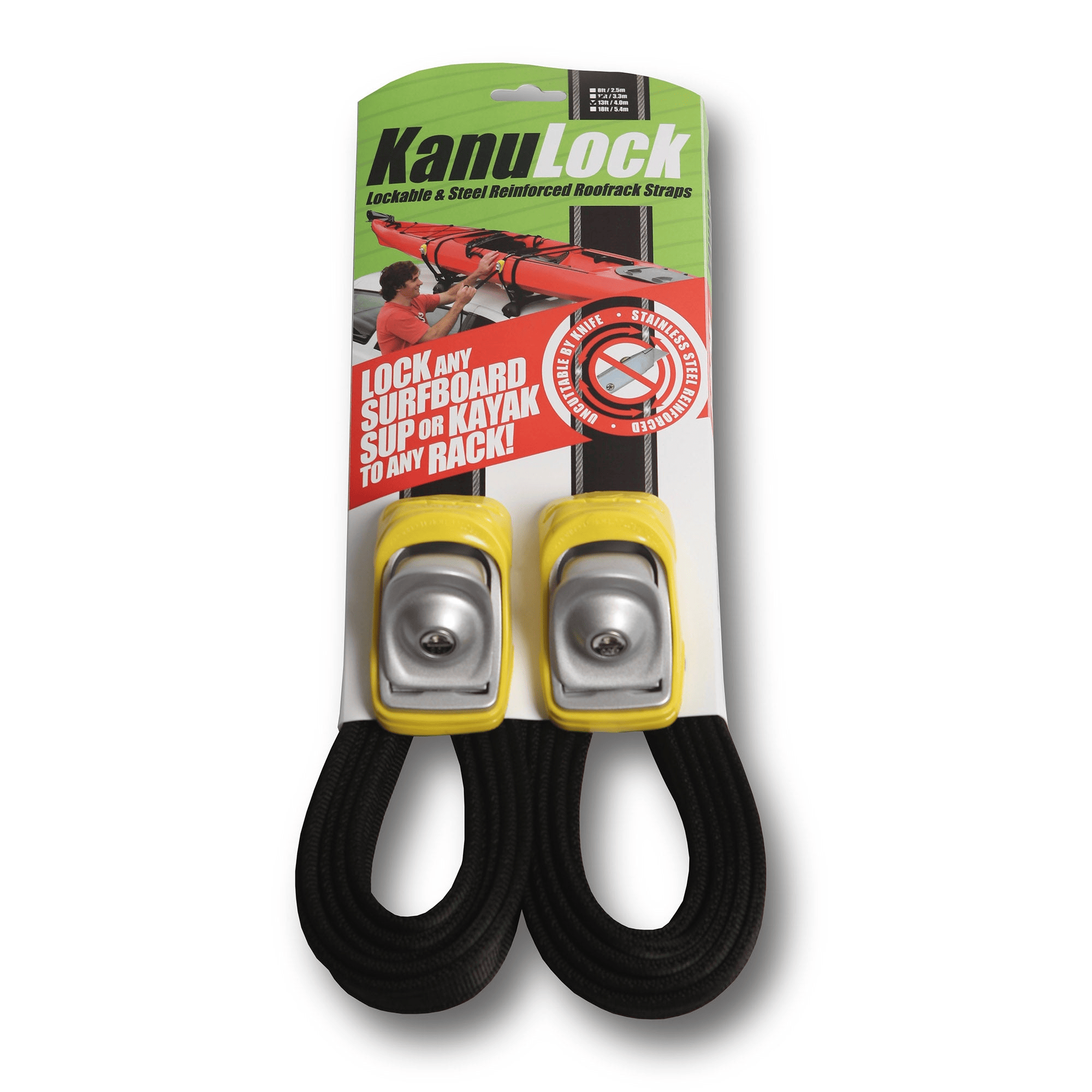 4.0M / 13FT Lockable Tie-Down Straps - Jungle Surf Store - Bali - Indonesia