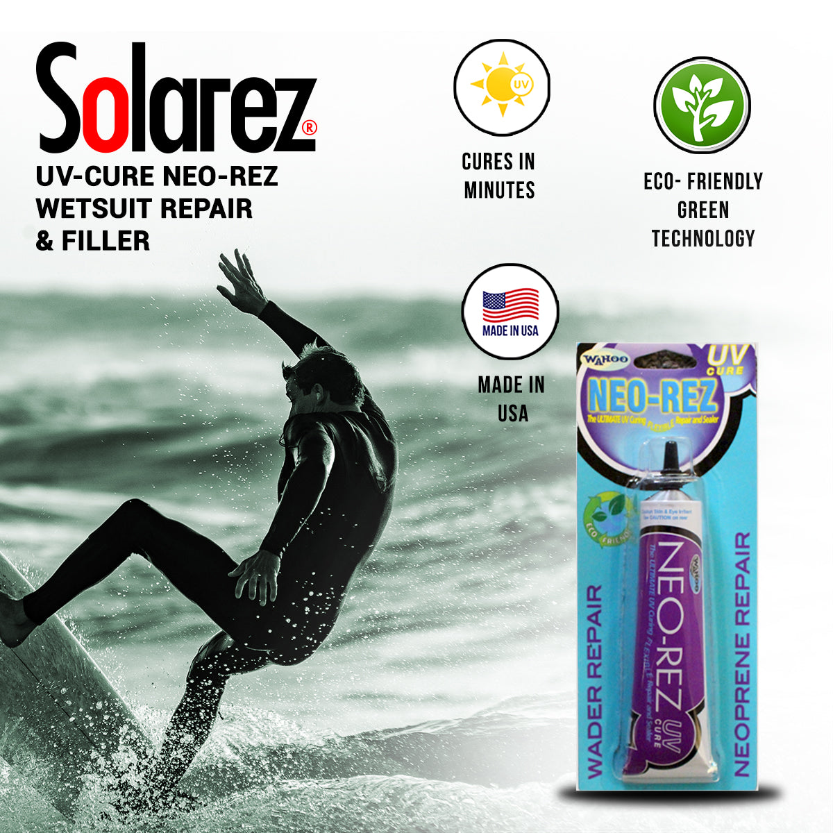 UV-Cure Neo-Rez Wetsuit Repair & Filler 1.0 oz Tube - Jungle Surf Store - Bali - Indonesia