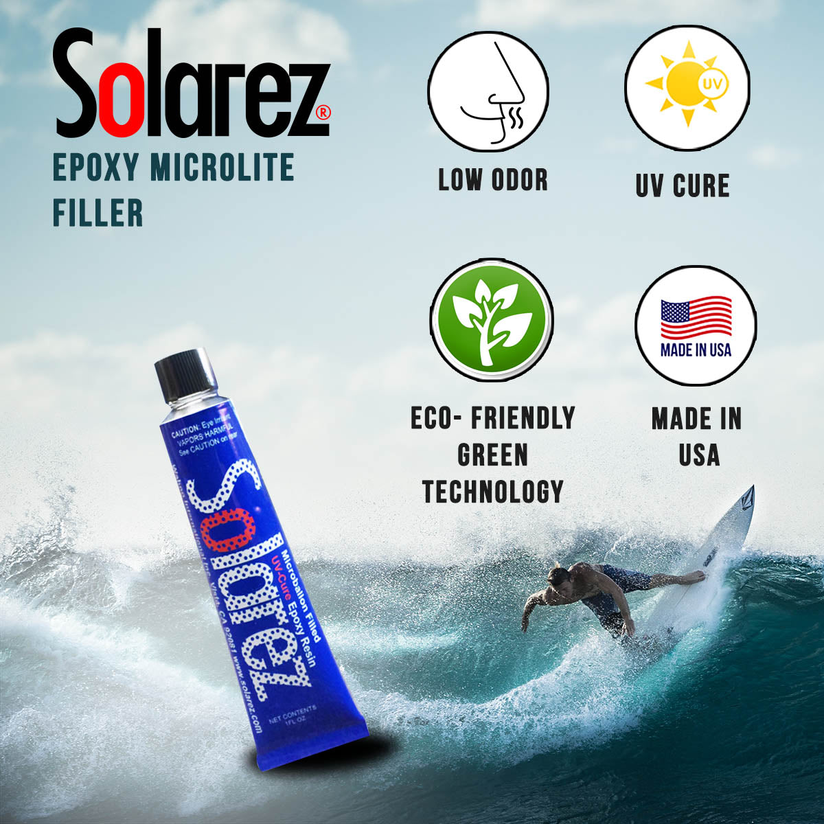 Epoxy Microlite Filler 1 oz Tube - Jungle Surf Store - Bali - Indonesia