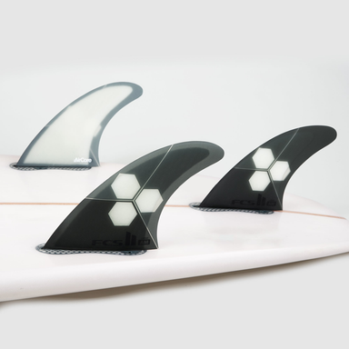 FCS II Grey Al Merrick PC AirCore Thruster Fins In Surfboard - Jungle Surf Store -Bali Indonesia